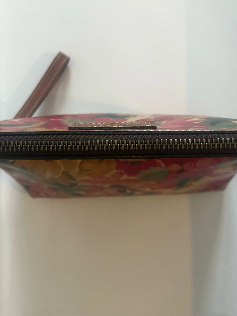 Patricia Nash Vintage Valarie Floral Fold Over Leather Wristlet Clutch Handbag - Picture 7 of 15